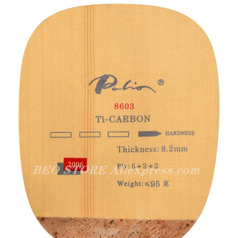 PALIO 8603 Carbon Titanium Tab - đánh giá và giá Table Tennis Japan