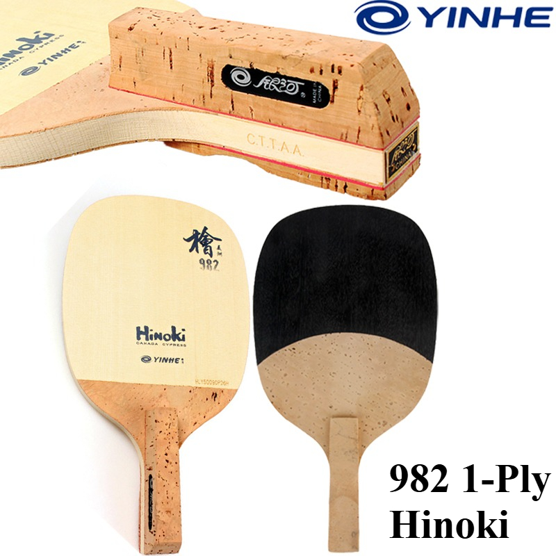 YINHE 982 1-Ply Solid Hinoki T - đánh giá và giá Table Tennis Usa