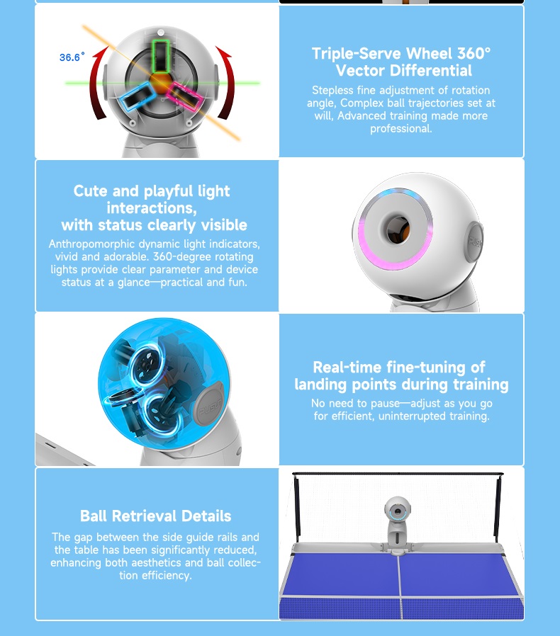 Upgraded Version Electric Inte - đánh giá và giá Table Tennis Machine